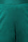 Dark Green Solid Light Festive Plus Size Slim Pants