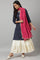 Pink Mukaish Georgette Dupatta