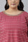 Dark Pink Printed Plus Size Kalidar kurta