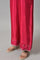 Dark Green Embroidered Festive kurta With Pink Parallel Pants