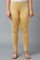 Gold Printed Poly Lycra Tights For Women