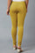 Women Yellow Ankle Length Cotton Lycra Churidar