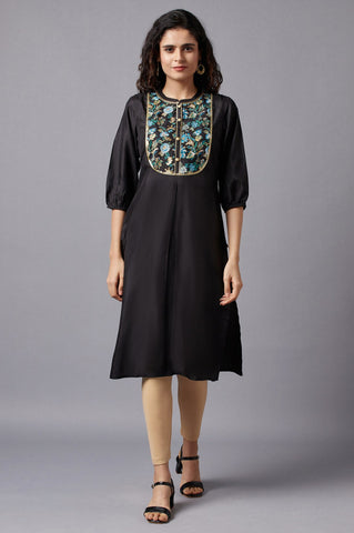 Black Festive Ethnic kurta