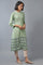 Fern Green A-line Printed kurta