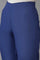 Ink Blue Solid Slim Pants