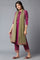 Olive Green Chiffon Solid Dupatta