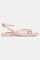 W Blush Whole Foot Embellished Square Toe Flat-Woakley