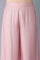Light Pink Floral kurta in Round Neck with Parallel Pants and Dupatta