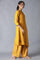 Yellow Embroidered kurta And Parallel Pants Set