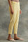 Lemon Yellow Solid Slim Pants