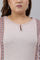 Pink Panelled A-Line Plus Size Winter kurta