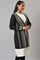 Black Reversible Jacquard Women Cardigan