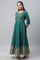 Alpine Green Zari Embroidered Dress