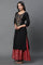 Black Zari Embroidered Festive Kurta
