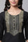 Black Zari Embroidery with Sequins Straight Kurta and Palazzo Set