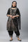 Black Hevy Festive Kurta, Salwar and Dupatta Set