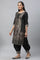 Black Hevy Festive Kurta, Salwar and Dupatta Set