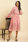 Pink Schiffli Western Shirt Dress