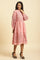 Pink Schiffli Western Shirt Dress