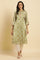 Pistachio Green Japanese Satin Festive Kurta