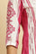 Pink & White Kantha Printed Kurta