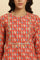 Orange Chunki Dori Embroidered Kurta