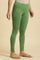 Olive Green Cotton Jersey Lycra Tights