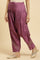 Purple Pleated Shantung Salwar