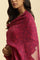 Purple Chiffon Floral Printed Dupatta