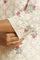 Beige Glitter Printed Kurta And Straight Pants Set