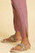 Orchid Pink Embellished Kurta, Pants And Jacquard Dupatta Set