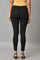 Black Cotton Lycra Tights