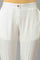White Straight Fit Trouser Pants