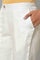 White Straight Fit Trouser Pants
