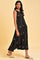 Black Sleeveless A-line Long Dress