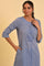 Blue Chambray Printed kurta