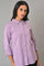 Light Purple Shirt Collar Top