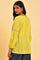 Lime Yellow Seer Sucker Printed Top