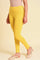 Yellow Cotton Jersey Tights