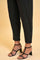 Black Yarn Dyed Fit Straight Pants