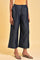 Blue Denim Tencel Pleated Pants