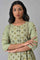 Light Green Printed kurta Set