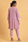 Light Purple Short kurta Set