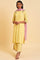 Light Yellow Embroidered Plus Size kurta Set