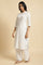 White Printed Summer Kurta Co-Ord Set