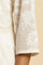 White Printed Flared Kurta And Pants Set