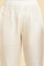 White Printed Flared Kurta And Pants Set