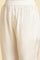 White Printed Flared Kurta And Pants Set