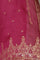 Magenta Pink Naira Cut Embellished Jacquard A-line Kurta, Palazzo and Dupatta Set