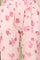 Pink Floral Printed Pure Cotton Straight Kurta And Pants Co-Ord Set
